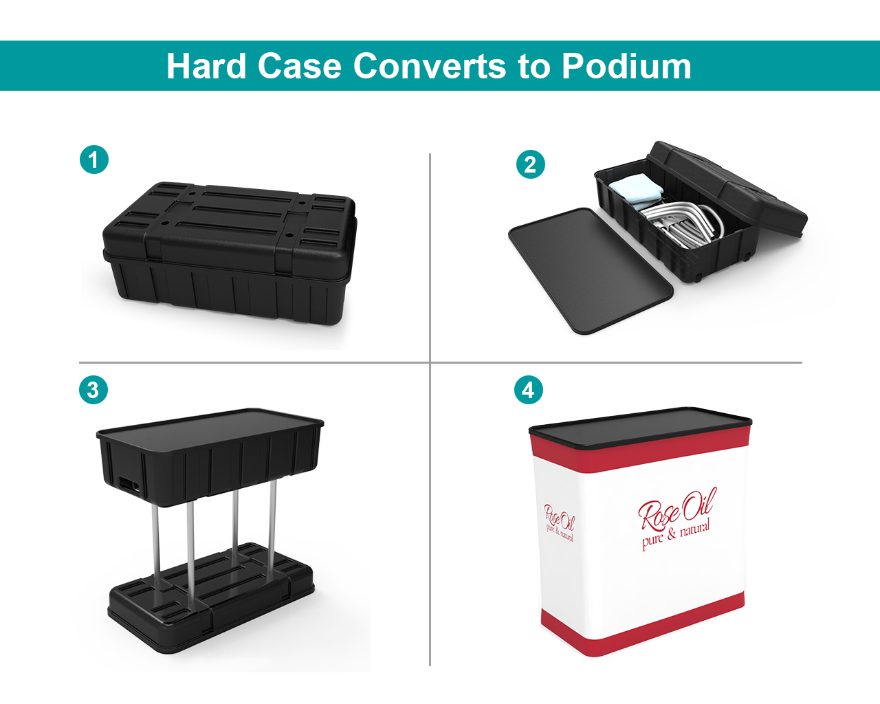 10ft Commercial Portable Custom Trade Show Booth Combo 22