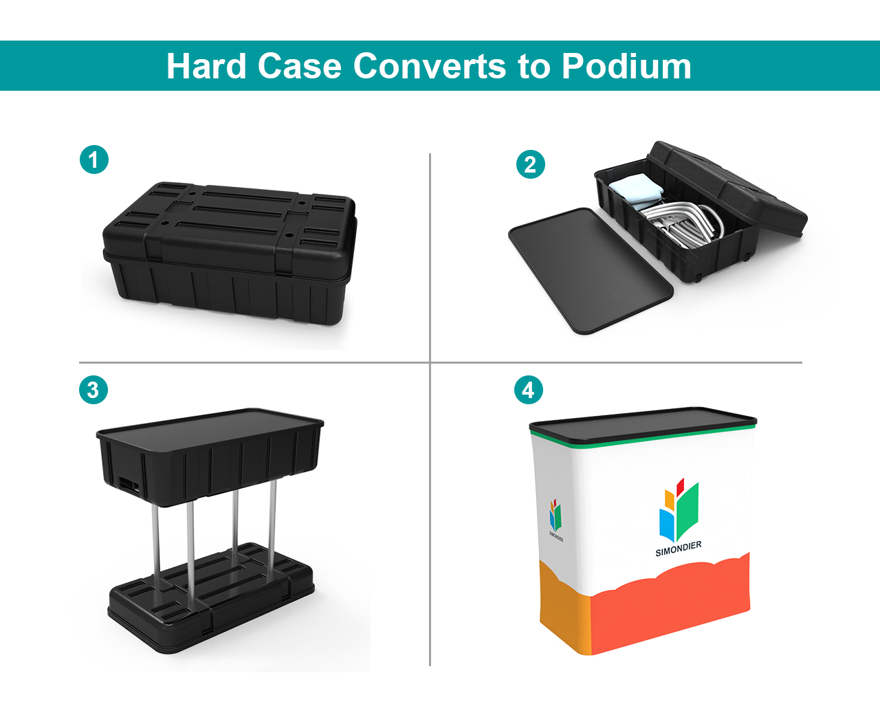 10ft Commercial Portable Custom Trade Show Booth Combo 07