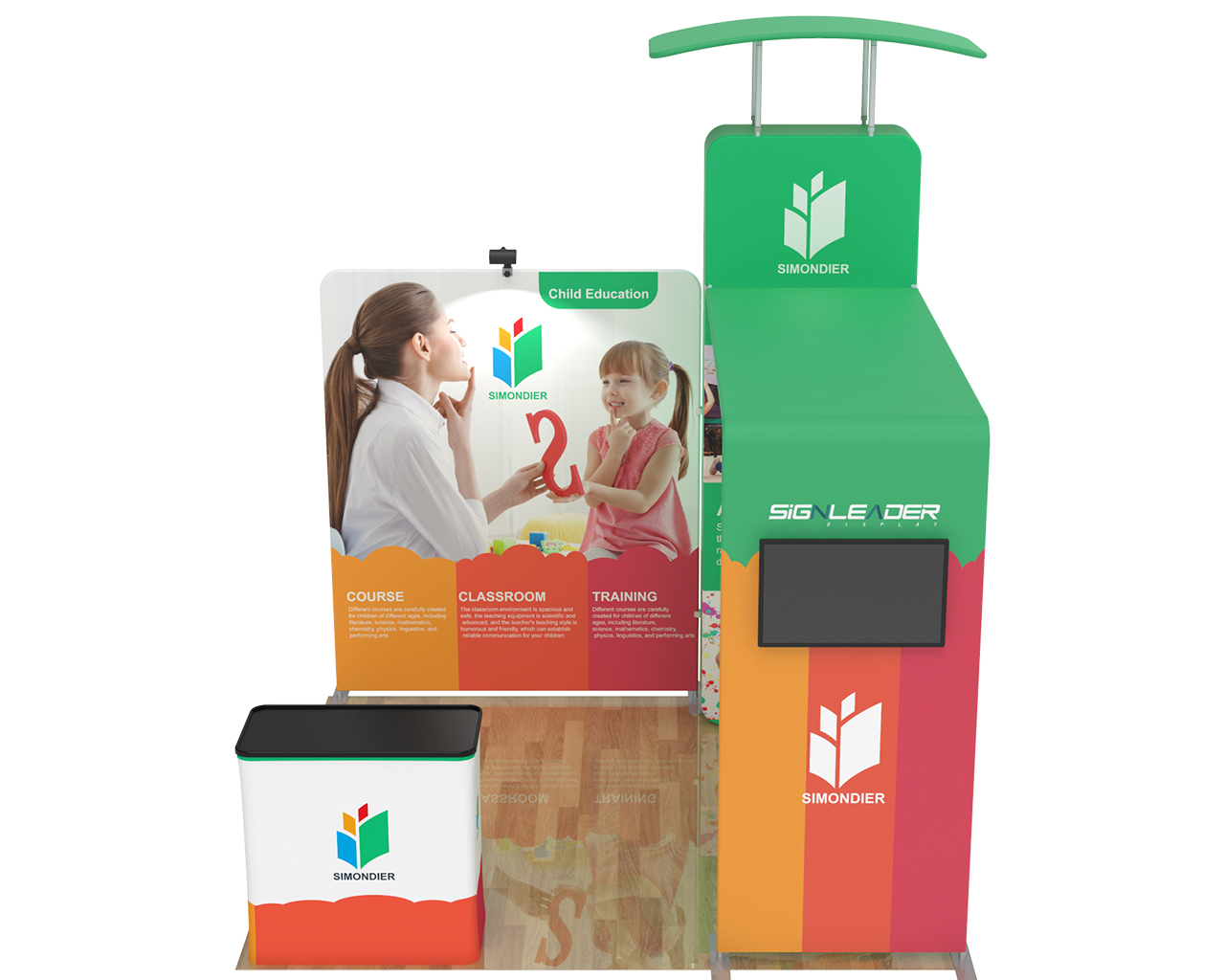 10ft Commercial Portable Custom Trade Show Booth Combo 07