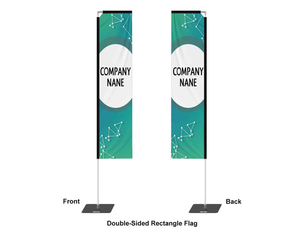 Custom Rectangle Flag