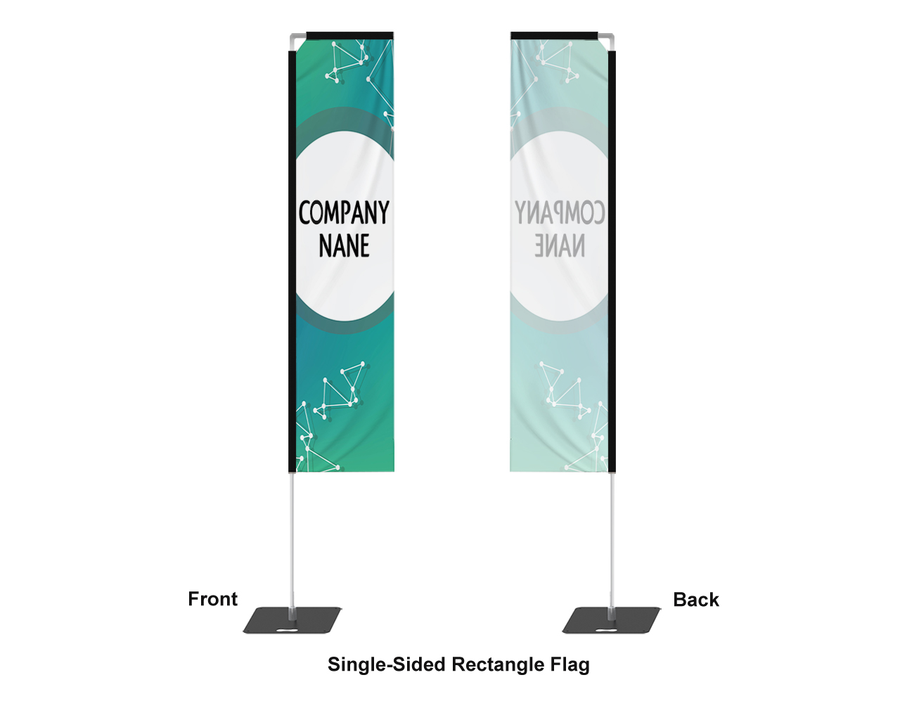 Custom Rectangle Flag