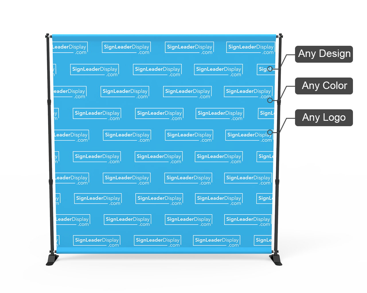 Custom Adjustable Step And Repeat Video Backdrop