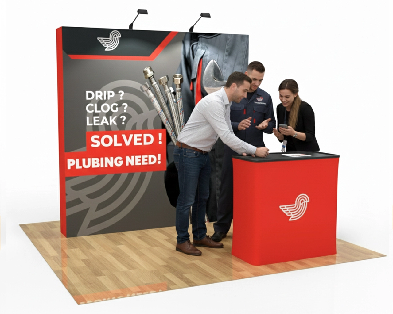 Triangular Solid A-Frame Banner Stand