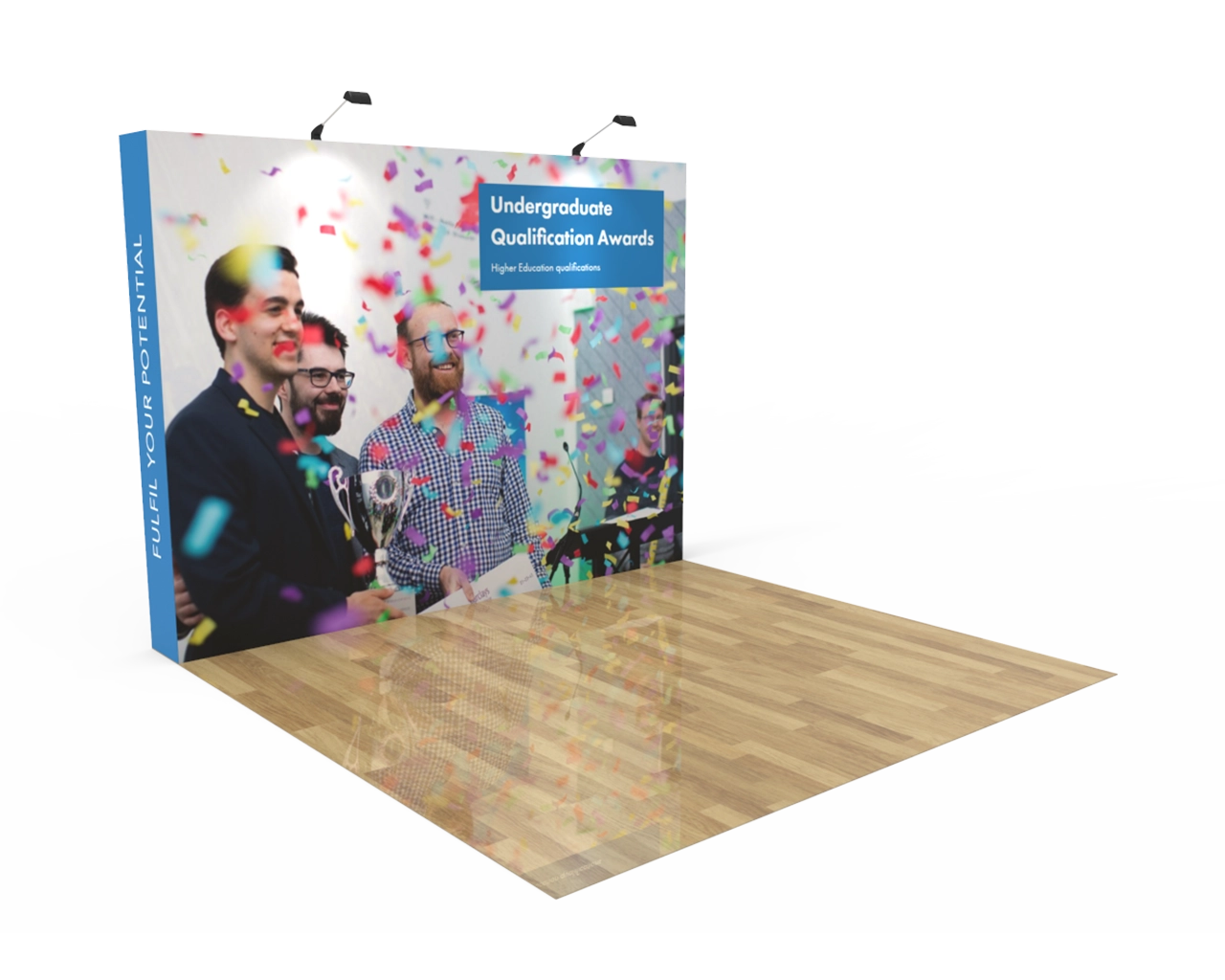 10ft Straight Velcro Fabric Pop Up Display