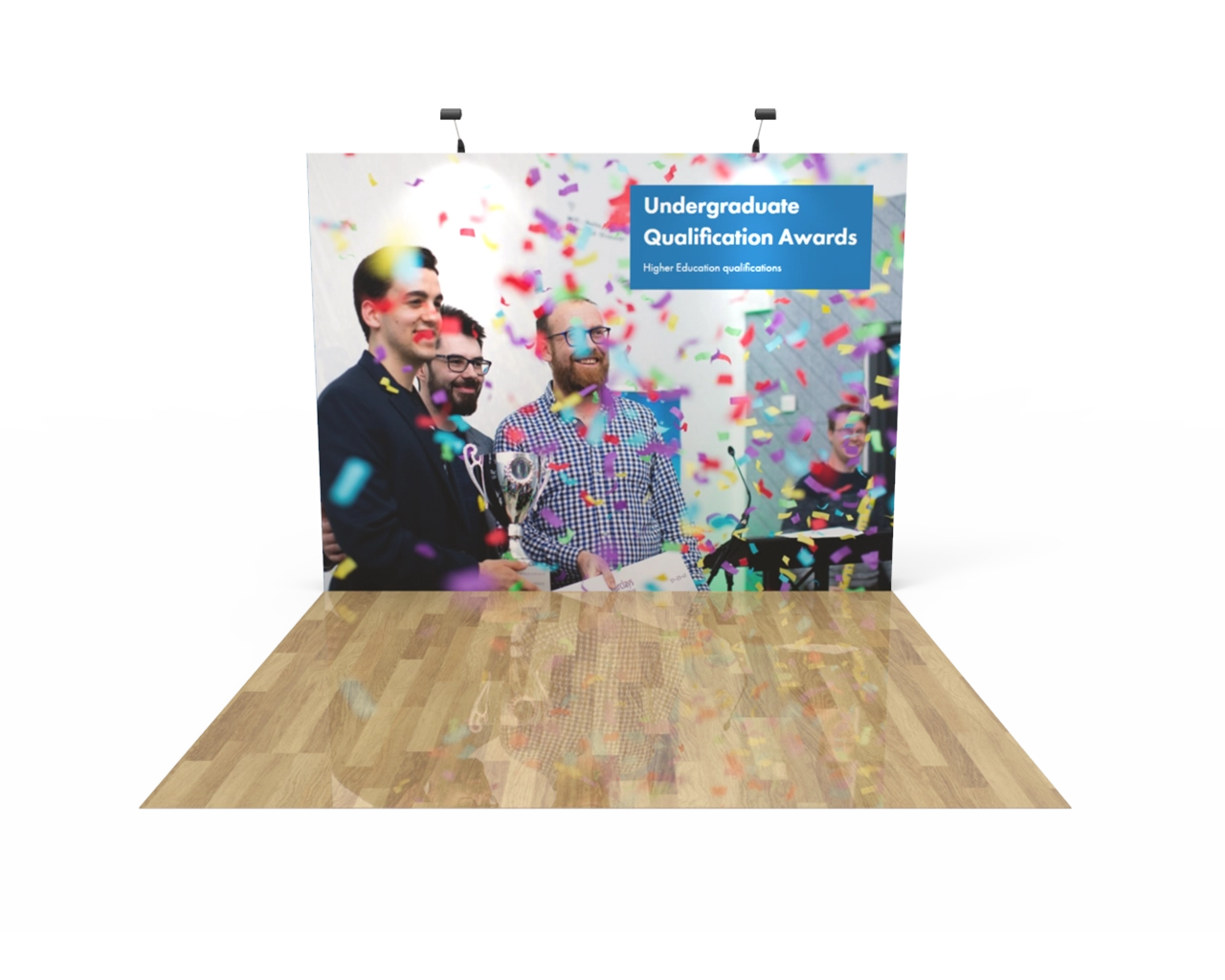 10ft Straight Velcro Fabric Pop Up Display