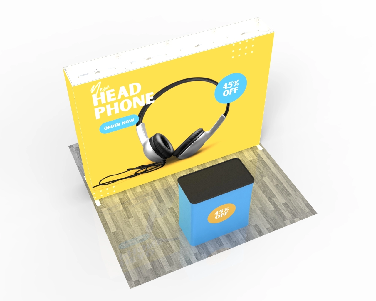 10ft SEGQuick™ Booth 25 - Pop Up Backlit