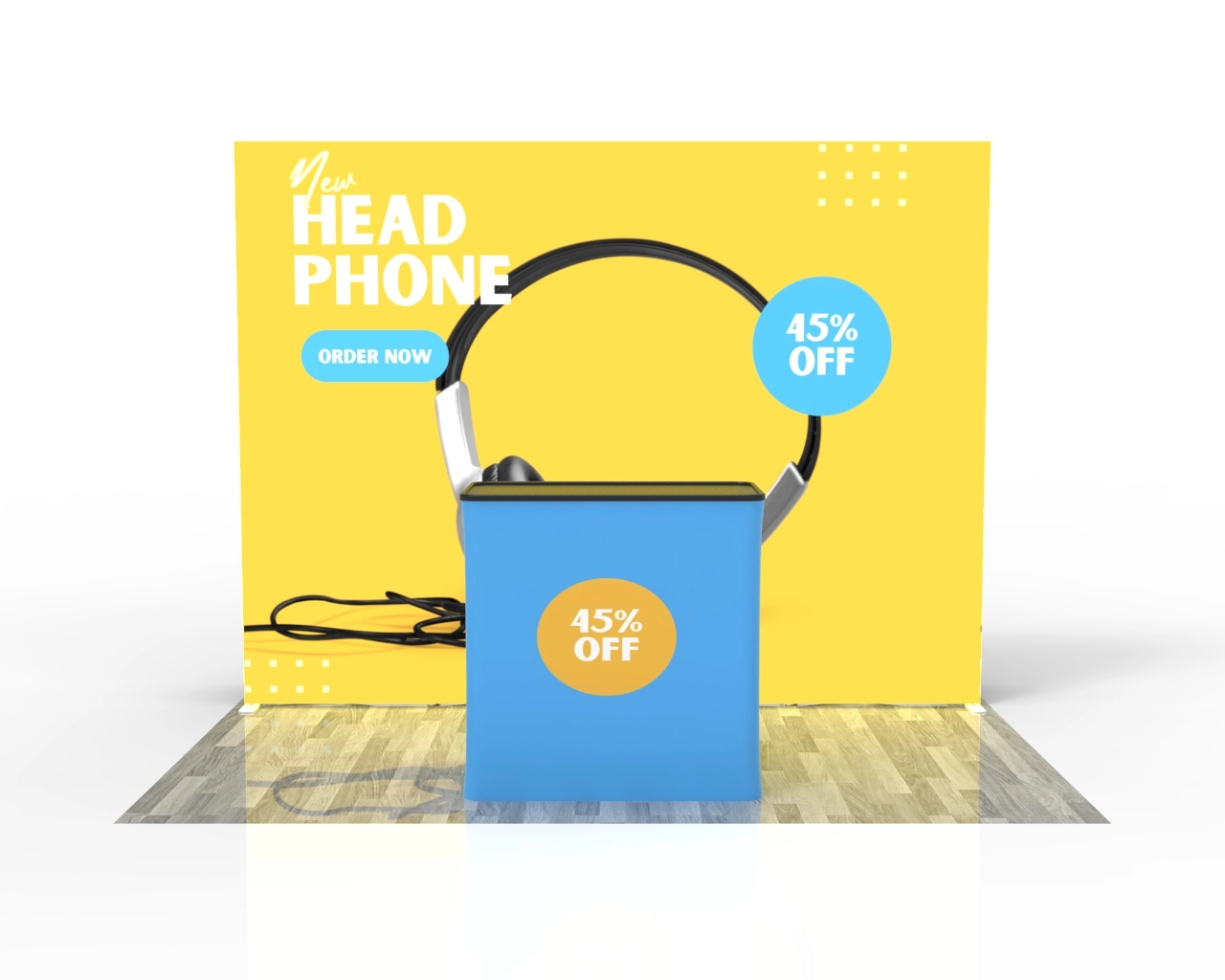 10ft SEGQuick™ Booth 25 - Pop Up Backlit