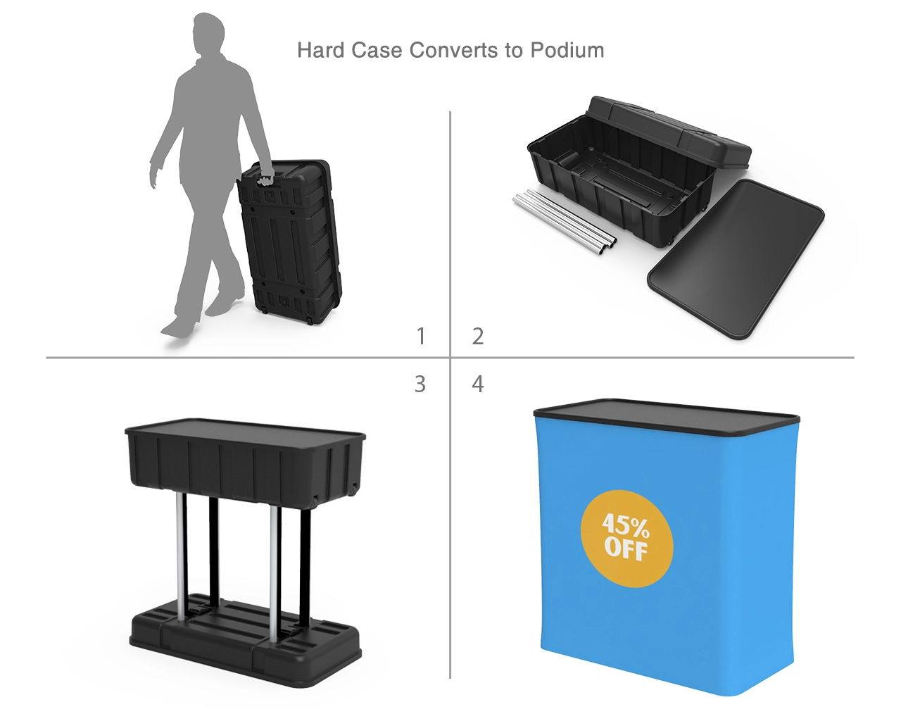 10ft SEGQuick™ Booth 25 - Pop Up Backlit