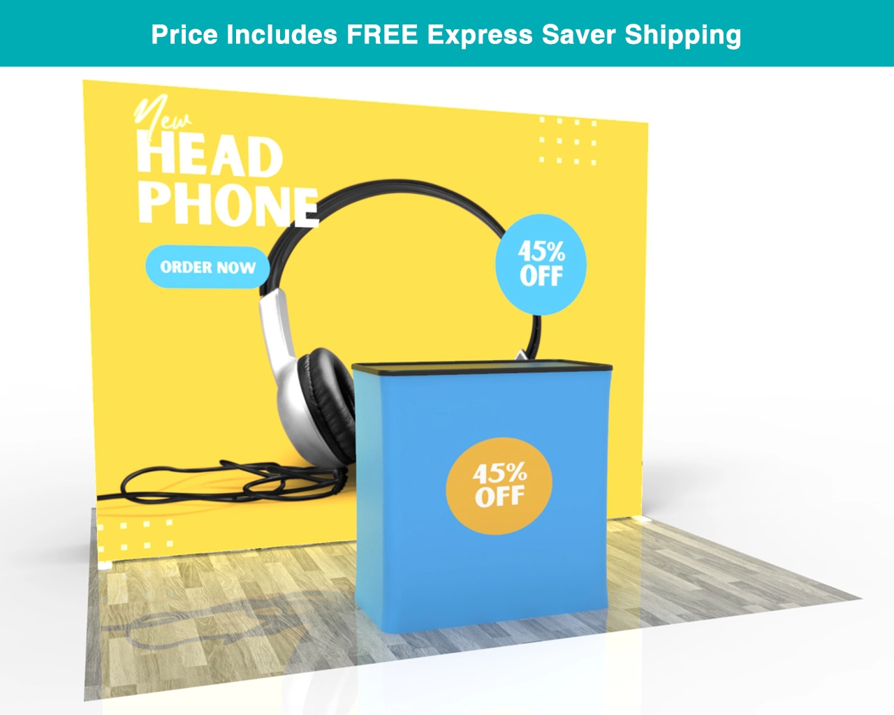 10ft SEGQuick™ Booth 25 - Pop Up Backlit