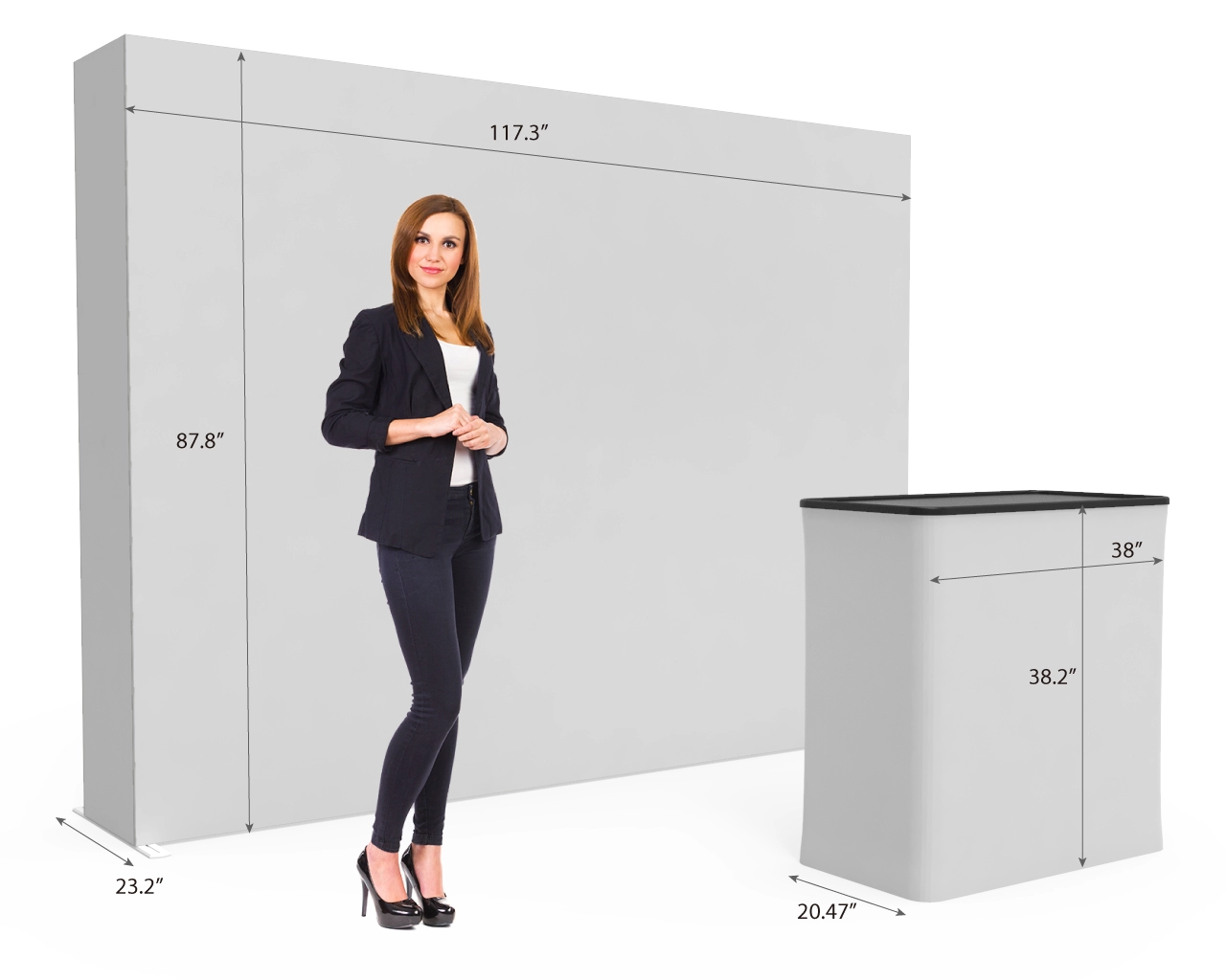 10ft SEGQuick™ Booth 25 - Pop Up Backlit