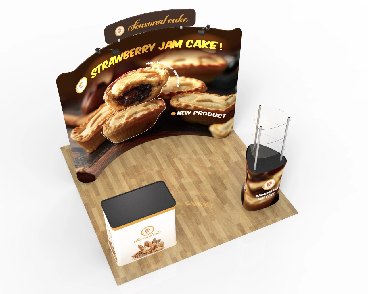 10ft Bakery & Seasonal Cake Trade Show Booth Pacakge 22