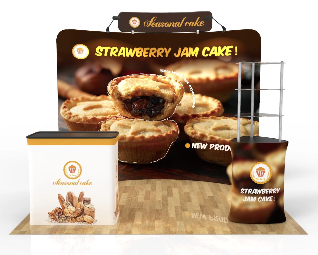 10ft Bakery & Seasonal Cake Trade Show Booth Pacakge 22