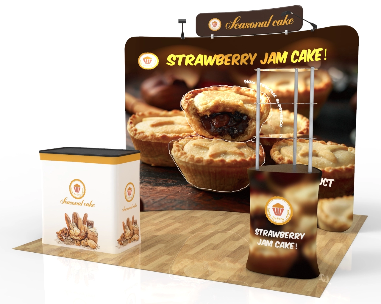 10ft Bakery & Seasonal Cake Trade Show Booth Pacakge 22