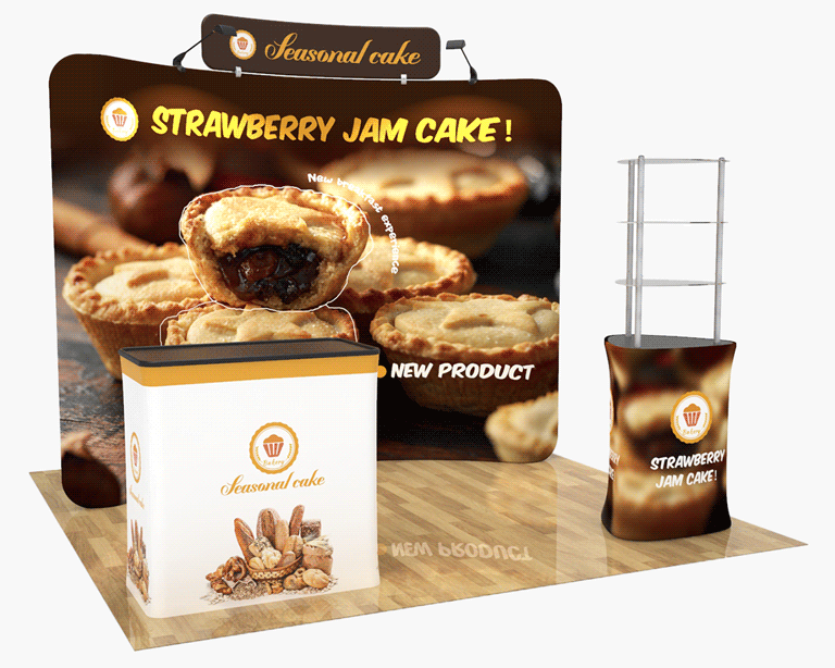10ft Bakery & Seasonal Cake Trade Show Booth Pacakge 22