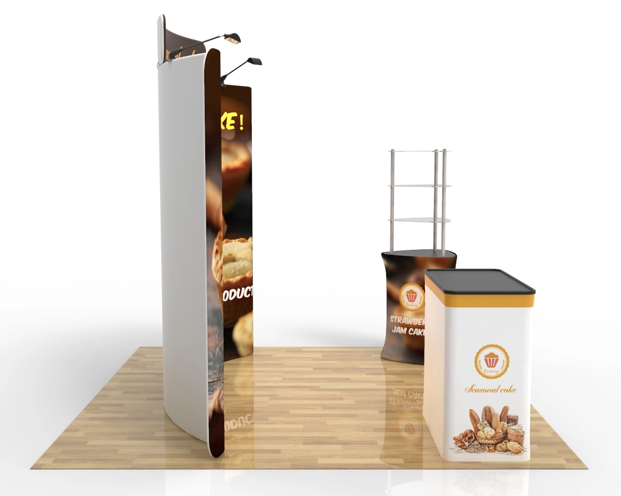 10ft Bakery & Seasonal Cake Trade Show Booth Pacakge 22