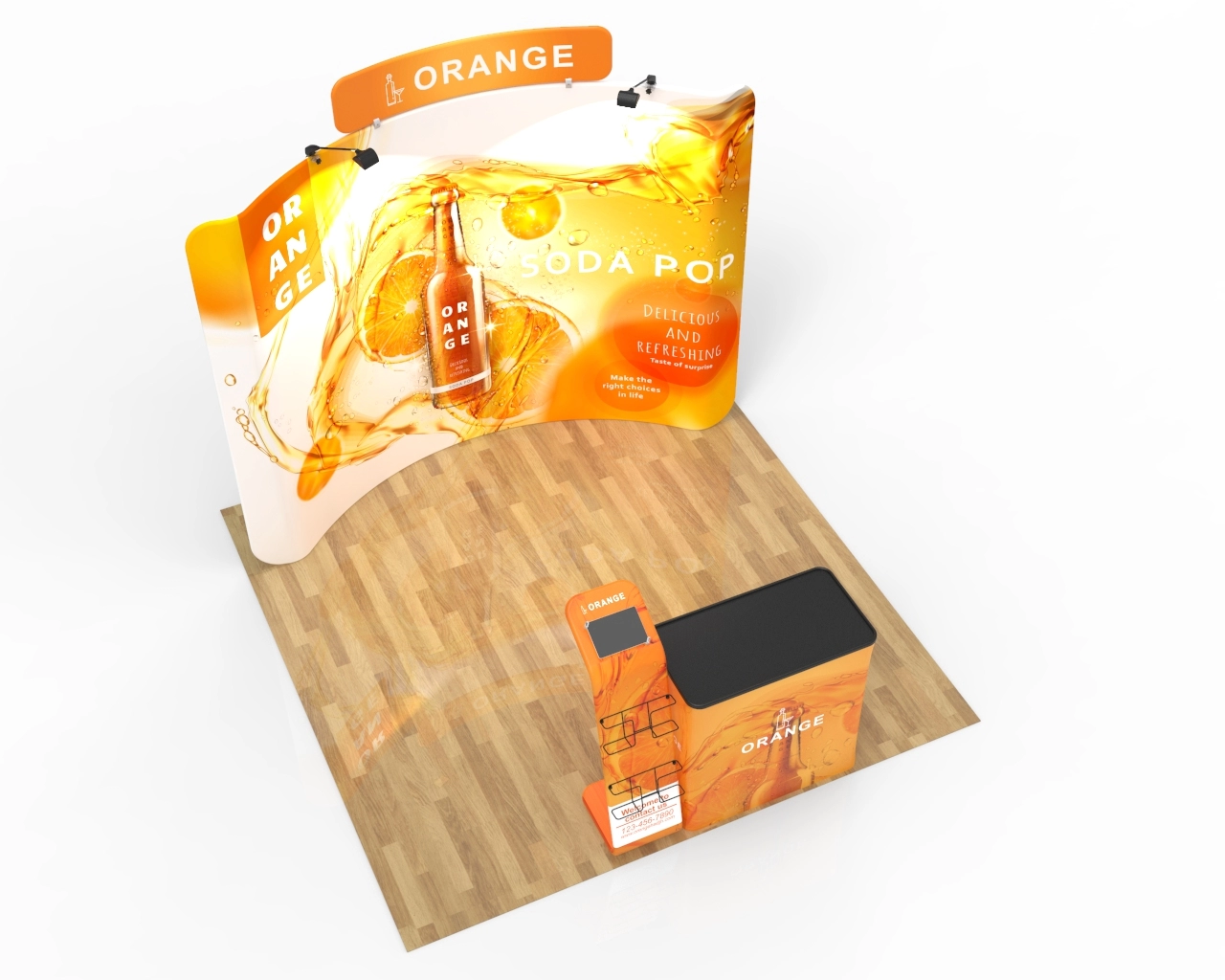 10ft Beverage & Soda Trade Show Booth Pacakge 18