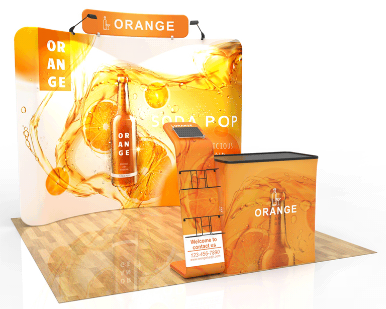 10ft Beverage & Soda Trade Show Booth Pacakge 18