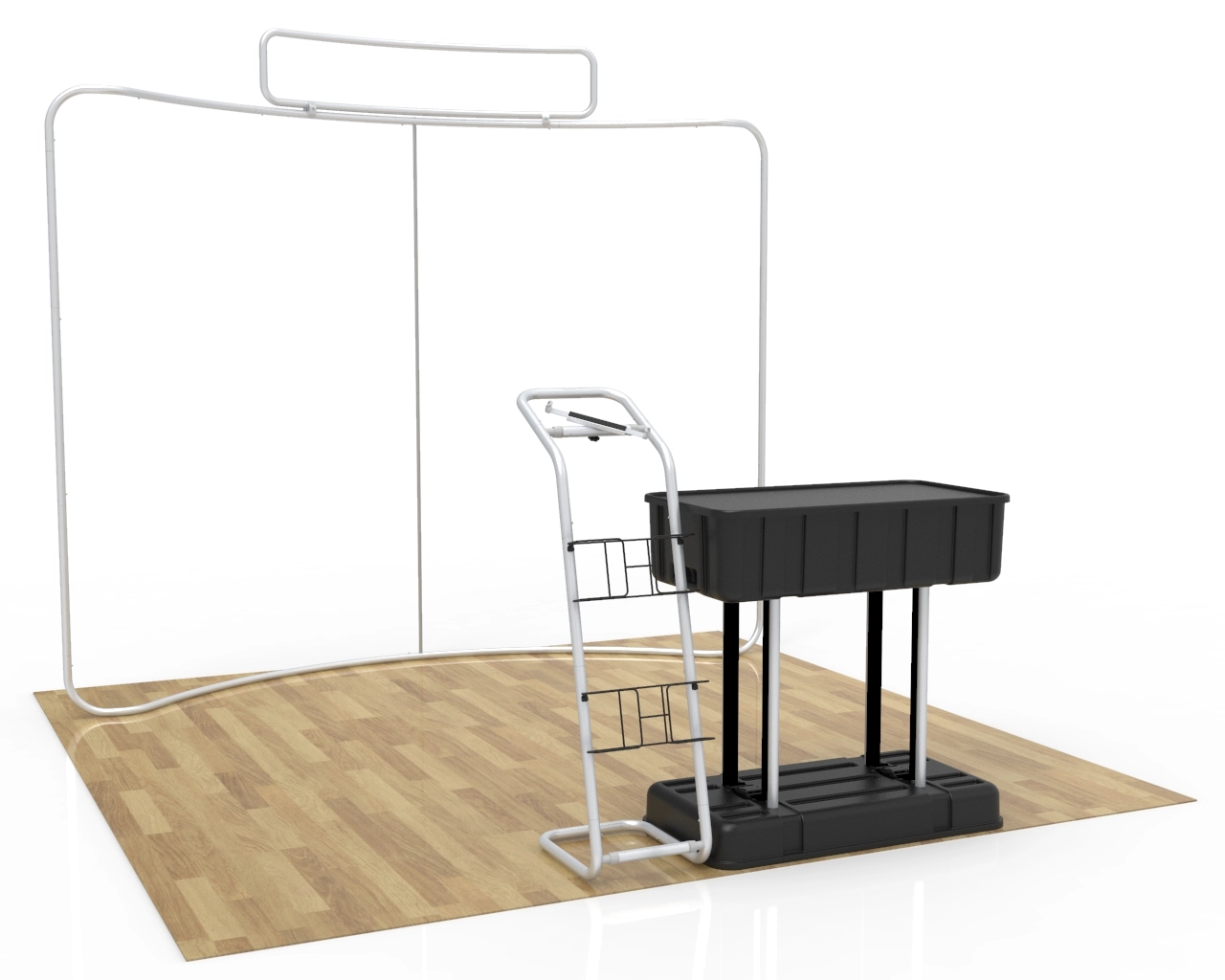 10ft Beverage Soda Trade Show Booth Package 18 Animated