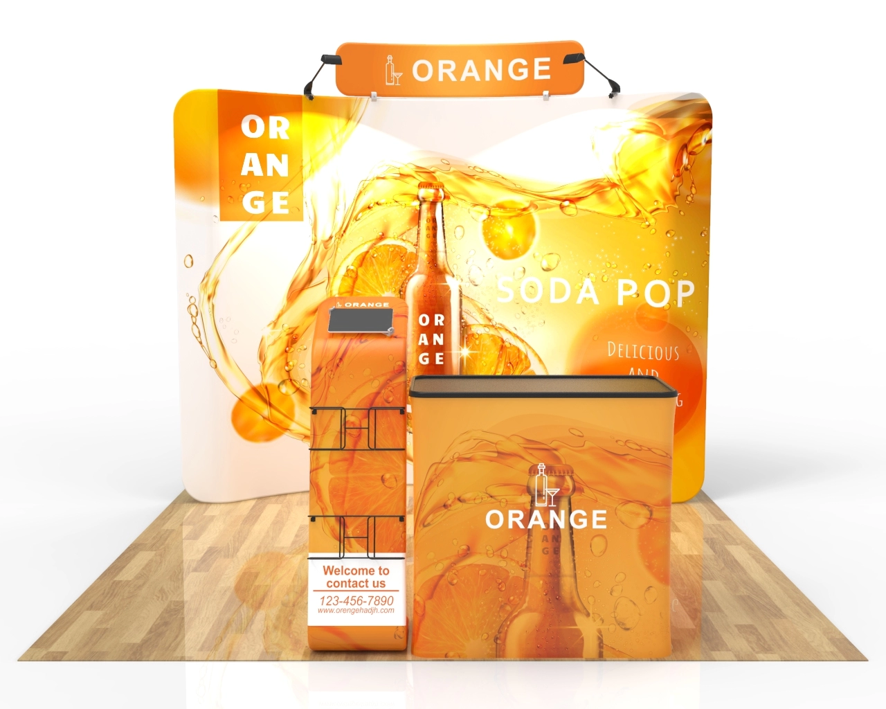 10ft Beverage & Soda Trade Show Booth Pacakge 18