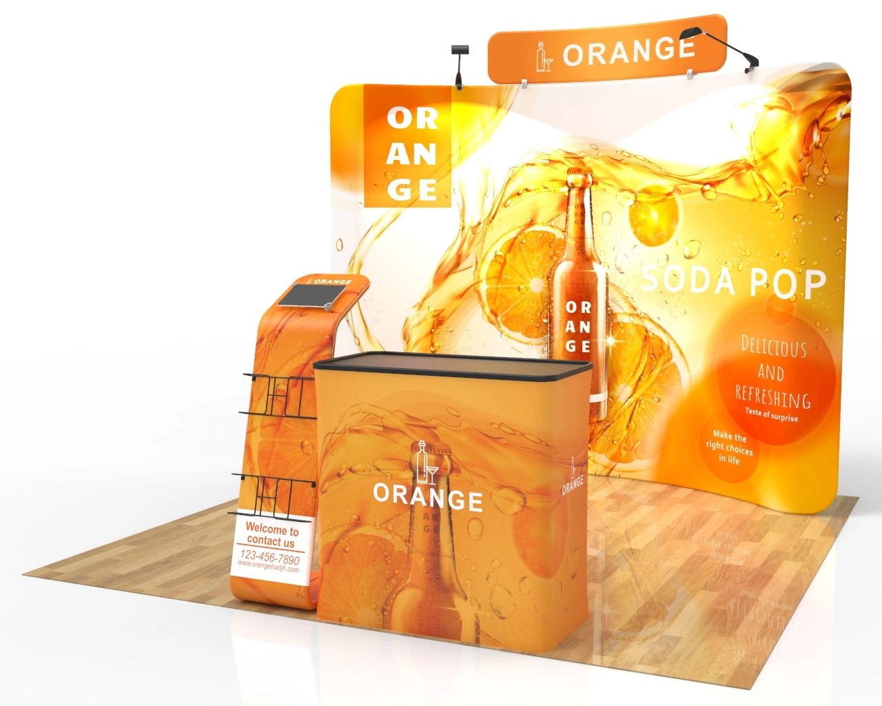 10ft Beverage & Soda Trade Show Booth Pacakge 18