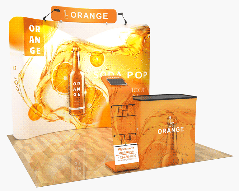 10ft Beverage & Soda Trade Show Booth Pacakge 18