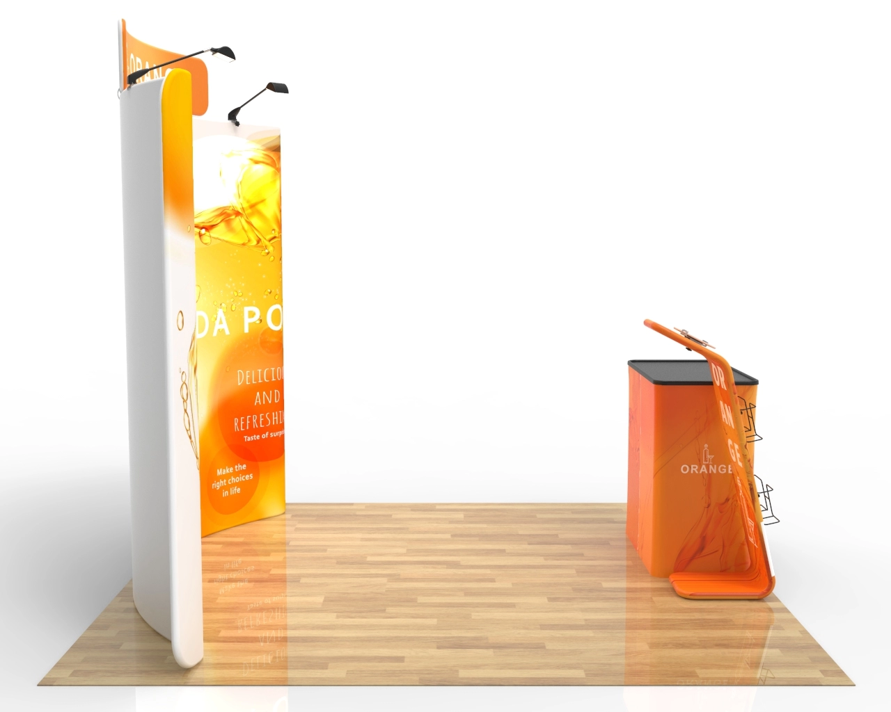 10ft Beverage & Soda Trade Show Booth Pacakge 18