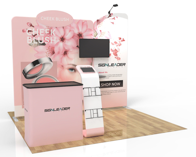 10ft Bridal Beauty & Makeup Trade Show Booth Idea 02