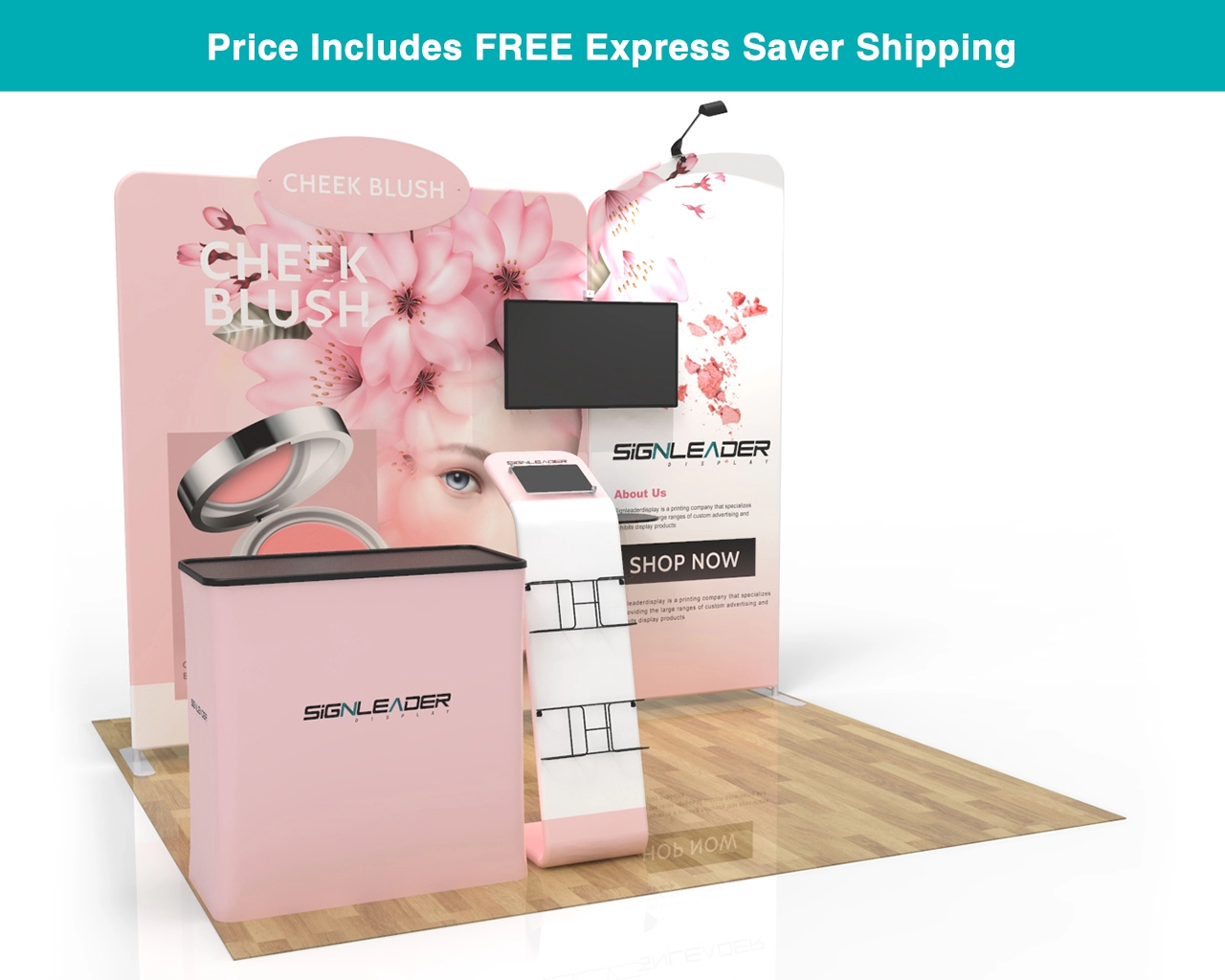 10ft Bridal Beauty & Makeup Trade Show Booth Idea 02