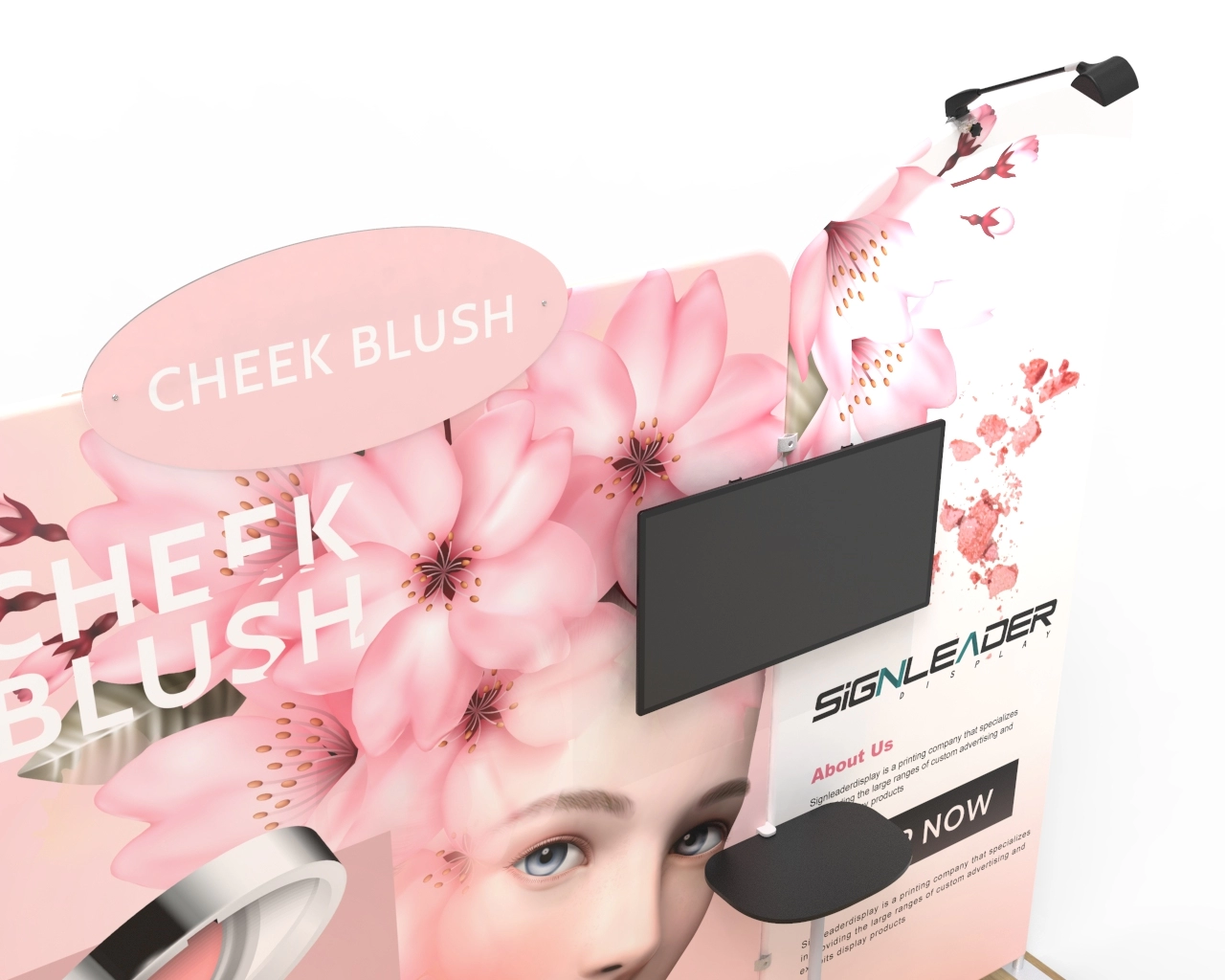 10ft Bridal Beauty & Makeup Trade Show Booth Idea 02