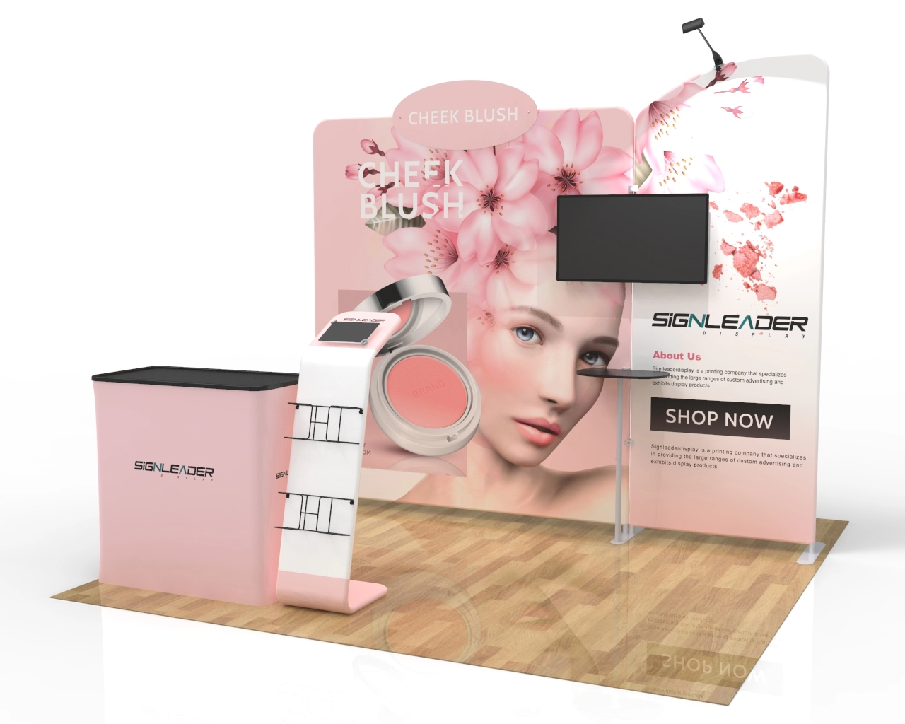 10ft Bridal Beauty & Makeup Trade Show Booth Idea 02