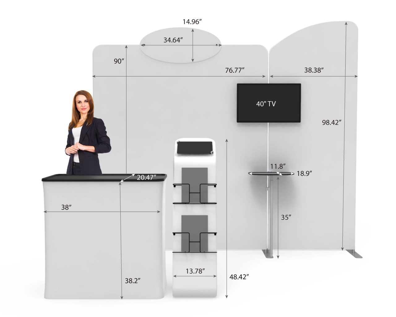 10ft Bridal Beauty & Makeup Trade Show Booth Idea 02