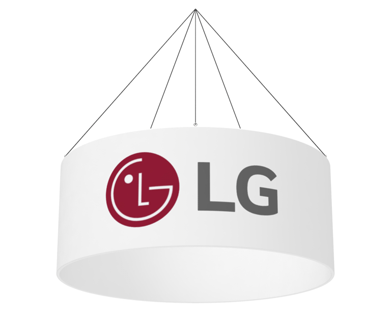 10ft Circular Hanging Banner/Sign for Trade Shows/Exhibitions