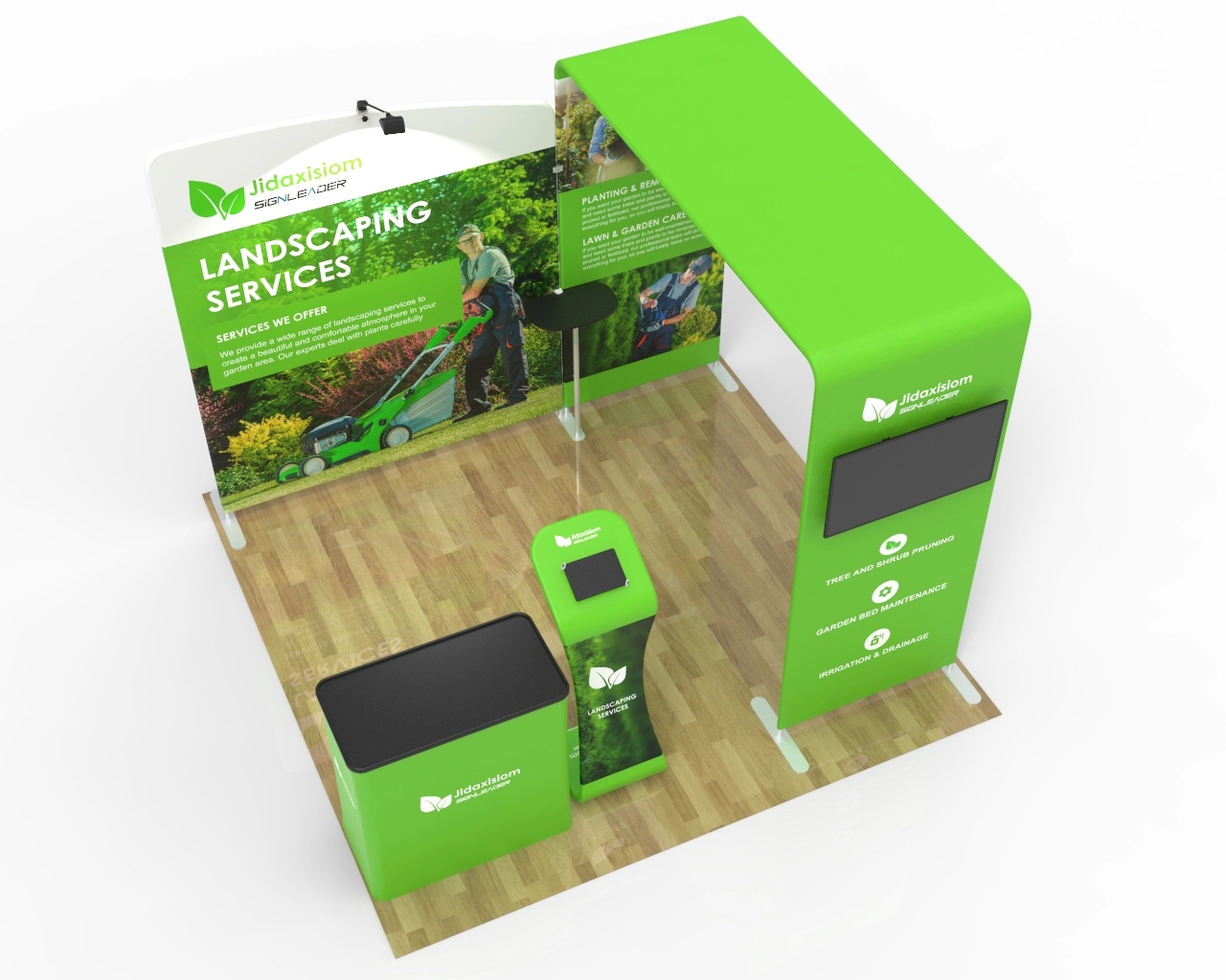 10ft Commercial Trade Show Booth Idea 06