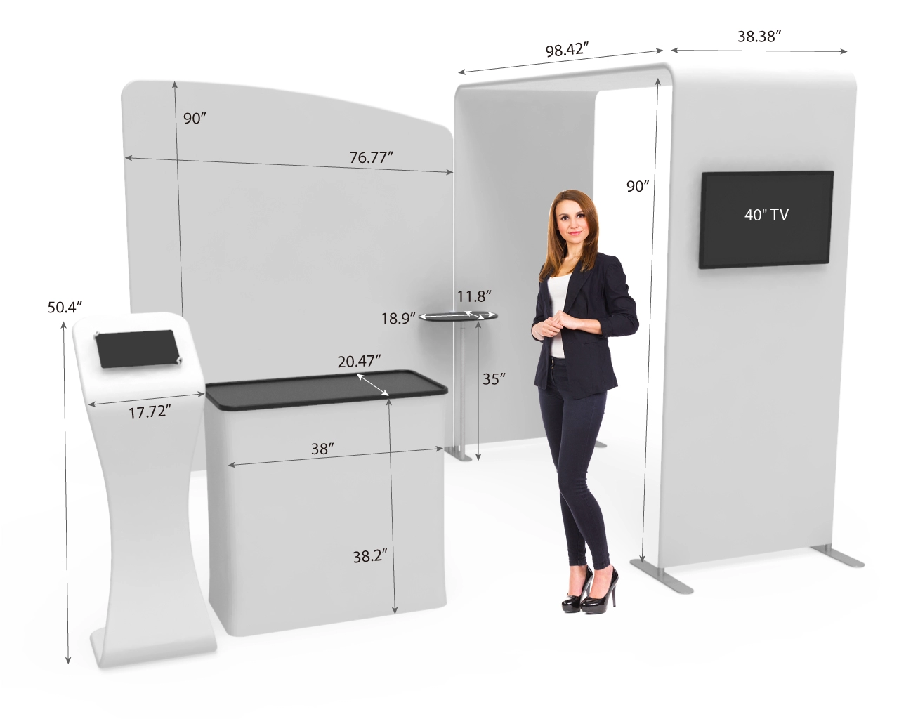 10ft Commercial Trade Show Booth Idea 06