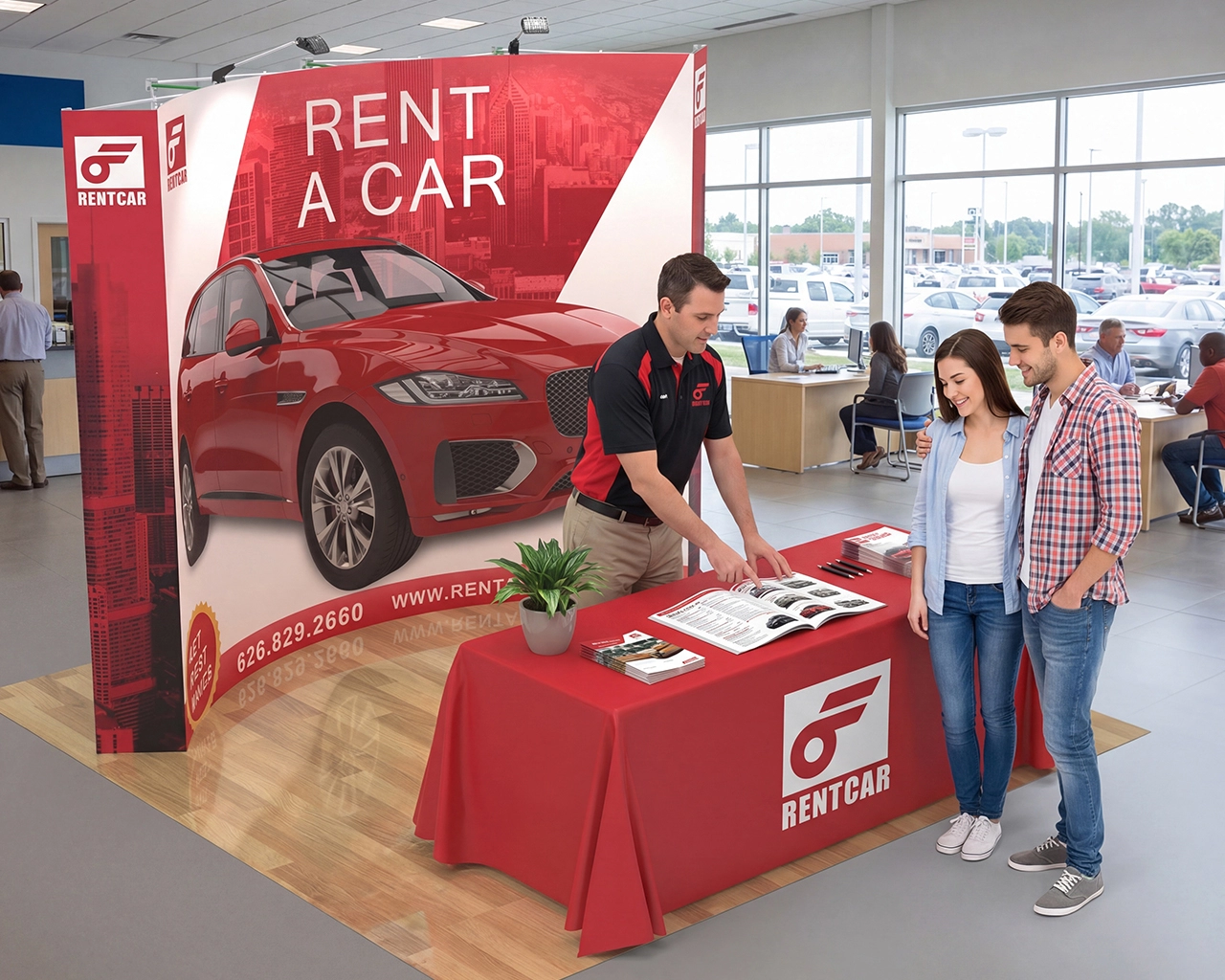 10ft Curved Pop Up Display Kit 