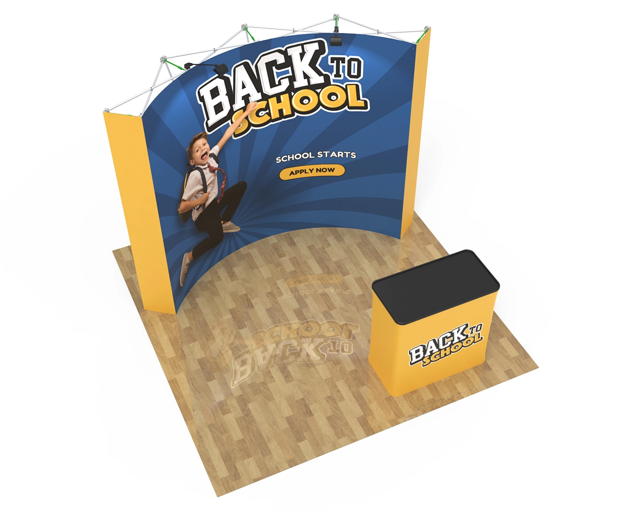 10ft Curved Pop Up Display