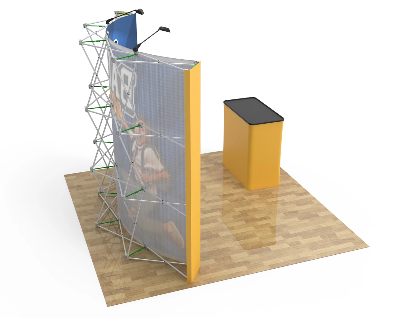 10ft Curved Pop Up Display