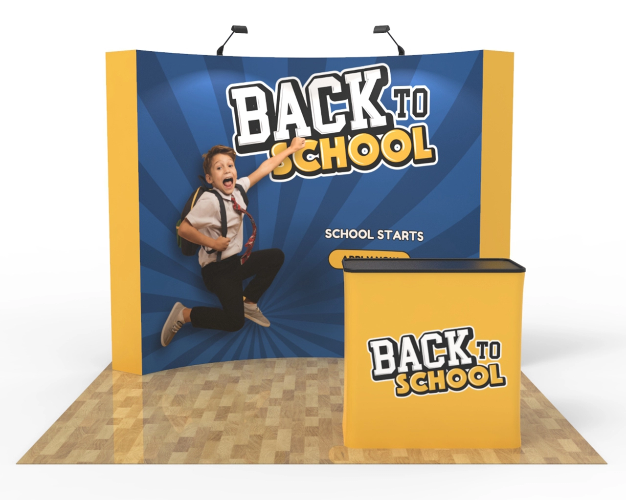 10ft Curved Pop Up Display