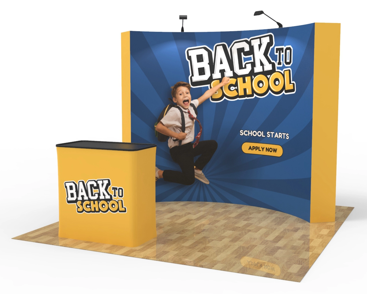10ft Curved Pop Up Display