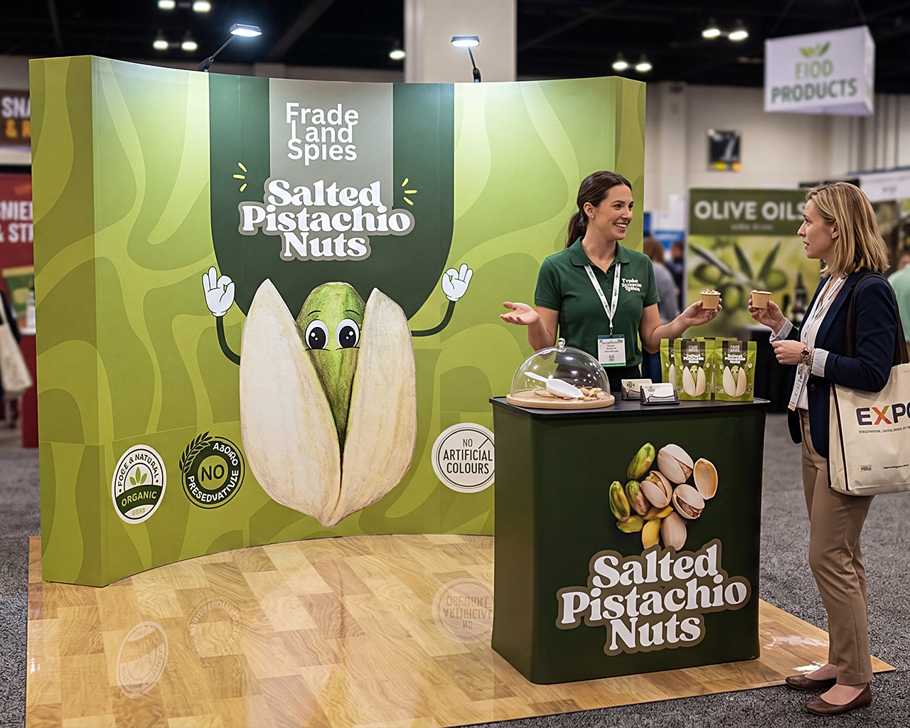 10ft Curved Pop Up Display