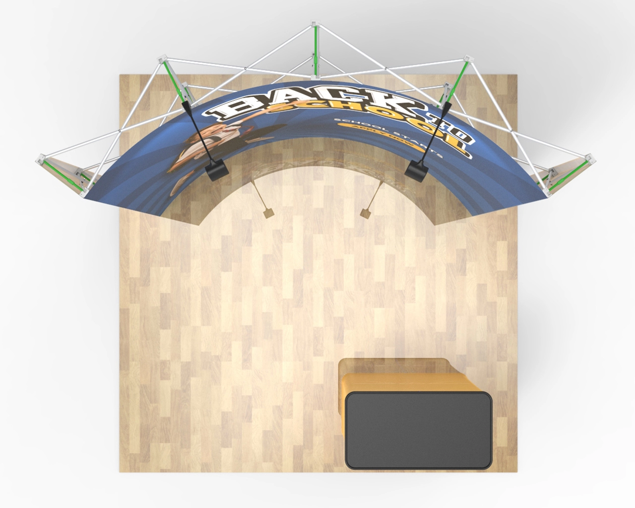 10ft Curved Pop Up Display