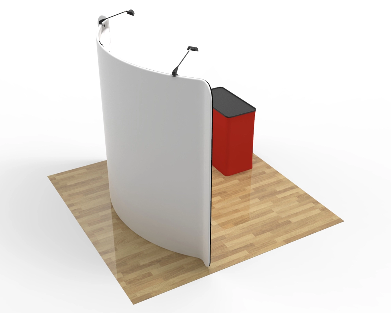 10ft Curved PortaZip™ Backdrop