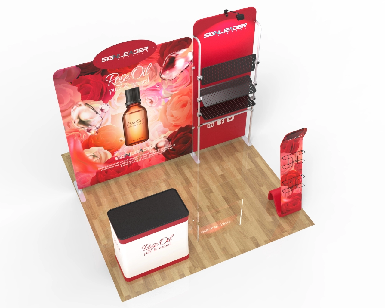 10ft Custom Cosmetics & Beauty Trade Show Booth Idea 22