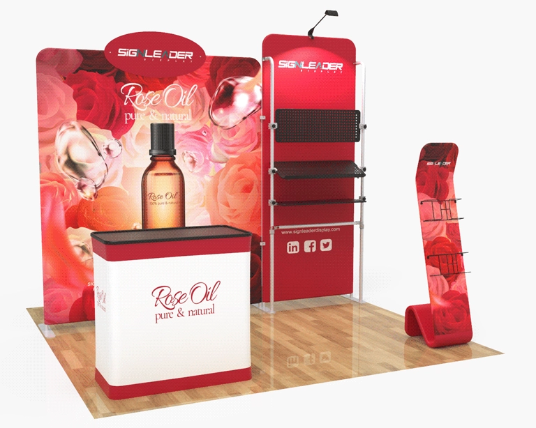 10ft Custom Cosmetics & Beauty Trade Show Booth Idea 22