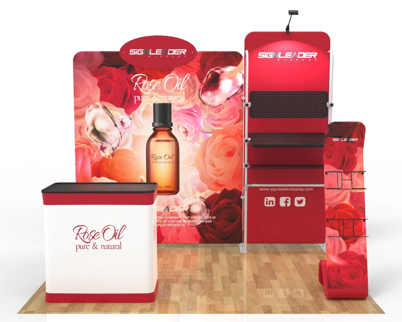 10ft Custom Cosmetics & Beauty Trade Show Booth Idea 22