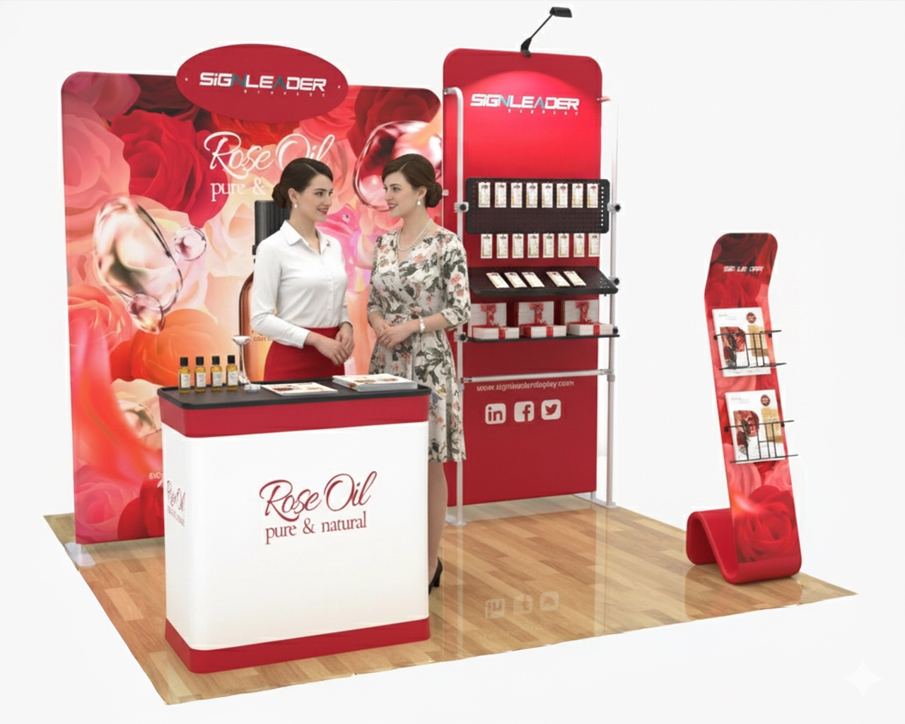 10ft Custom Cosmetics & Beauty Trade Show Booth Idea 22