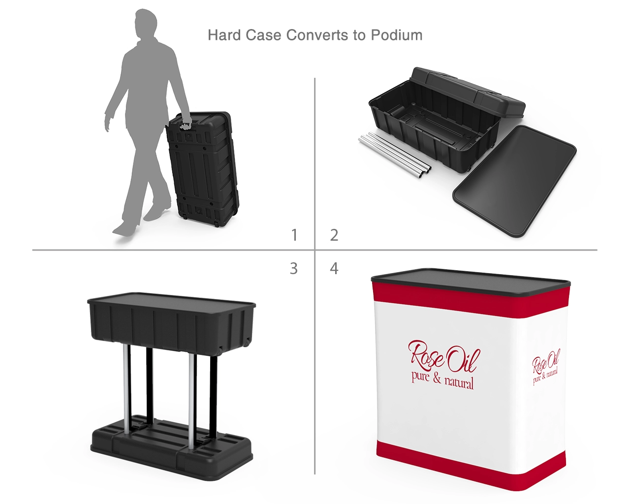 10ft Custom Cosmetics & Beauty Trade Show Booth Idea 22
