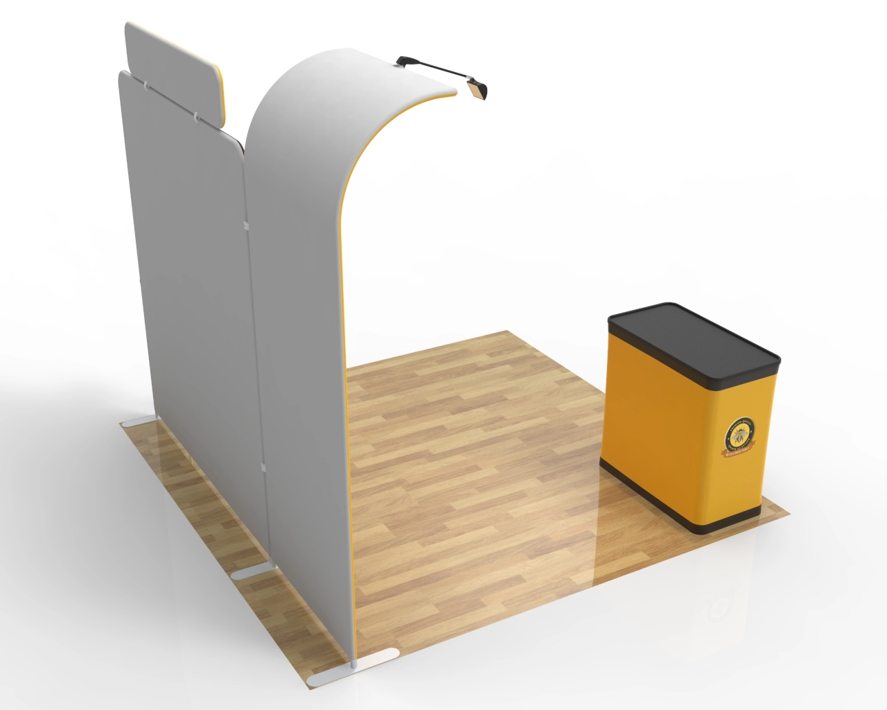 10ft Custom Natural Food Trade Show Booth Idea 16