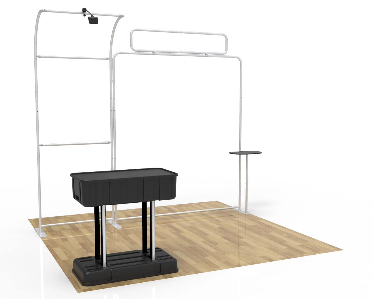 10ft Custom Natural Food Trade Show Booth Idea 16