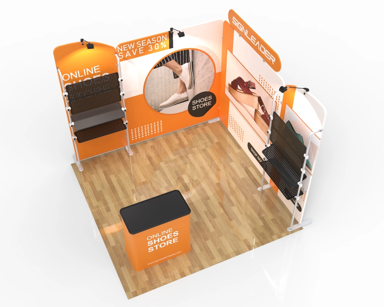 Custom Portable Trade Show Booth Kit Q. - 10ft & 20ft Options